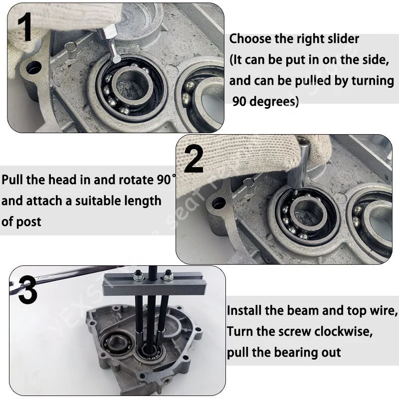 1 Set Embedded Bearing Removal Tool Small Insert Bearing Puller Kit Special Disassembly Tool