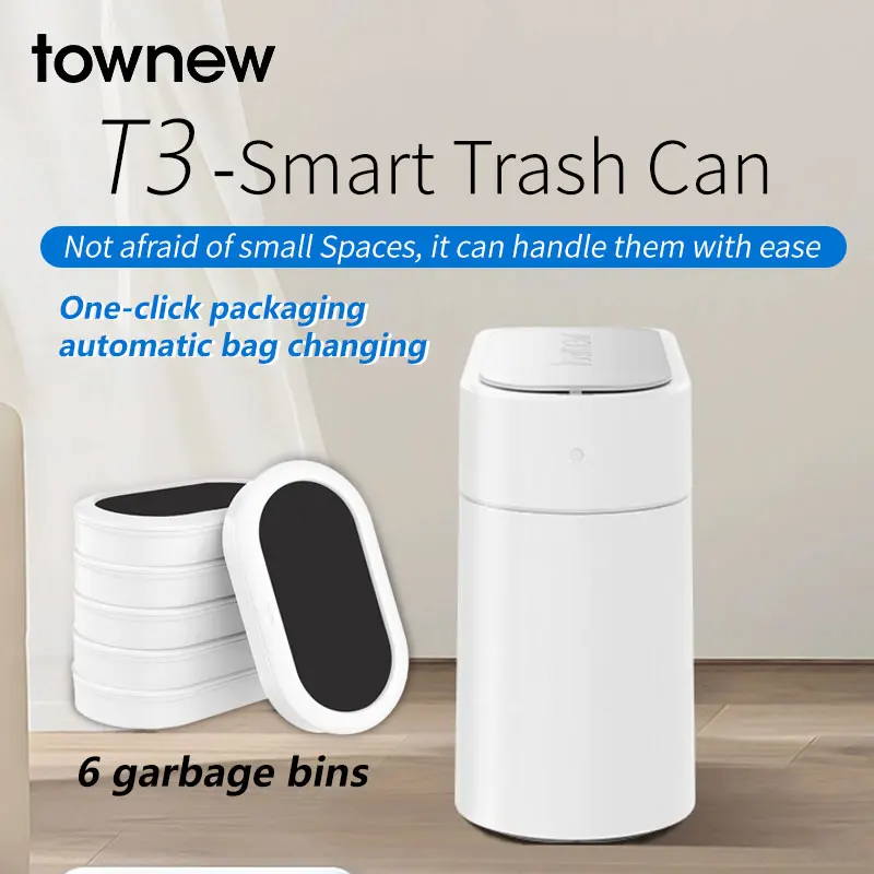 Townew T3 smart trash can automatically opens and closes, one