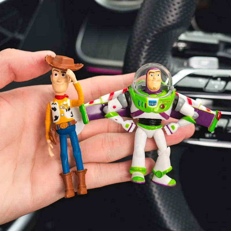 @Toy Story Woody and Buzz Lightyea Car aroma diffuser, cute cartoon perfume holder, air conditioning vent decoration for cars