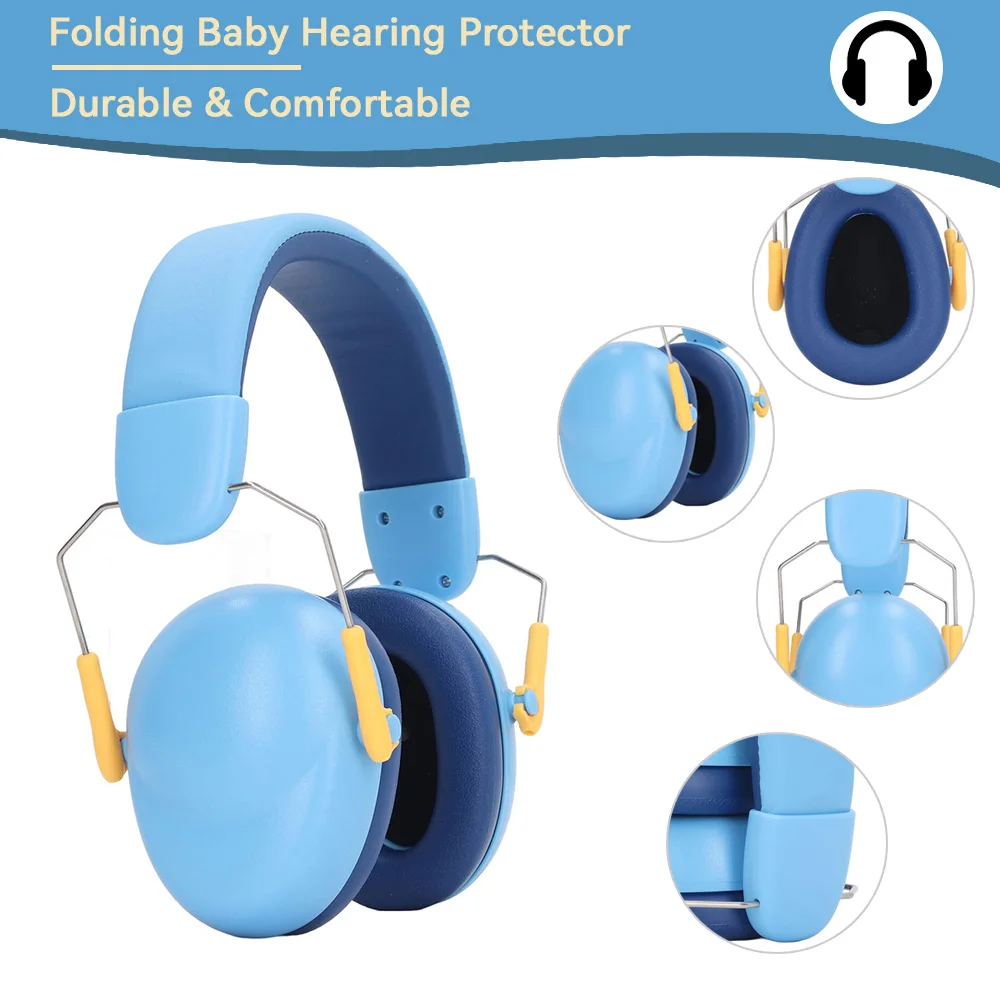 

Ear Protection for kids Earmuffs Baby Noise Reduction hearing Defenders children Protector muffs Adjustable Safety NRR 25db
