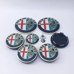 Premium Wheel Center Cap Set - 9 - Piece, 50mm, with Emblem Design - 50mm black cap (9pcs gold)