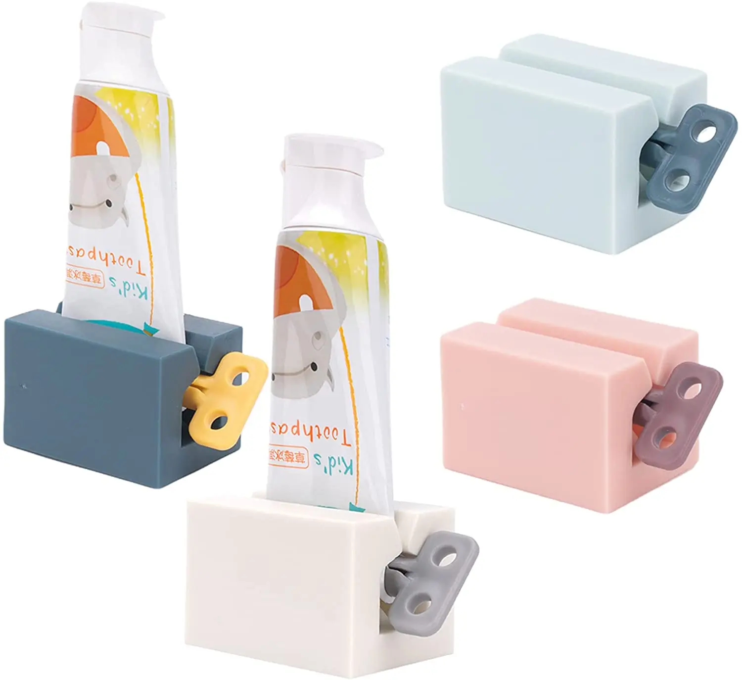 1/2PCS Toothpaste Squeezer Tube FreeHome To Shipping Dispenser For Cream Dropsshiping Simple Lazy People 4 Colors