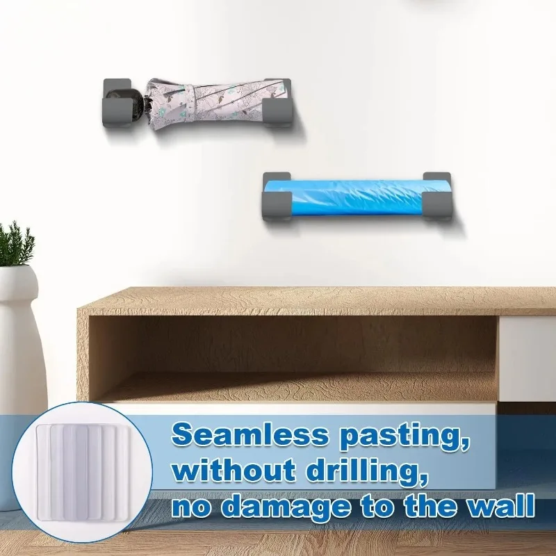 Trash Bags Shelf Holder Wall Mounted Film Container Dispenser Self-Adhesive Garbage Roll Racks Garbage Bag Storage Box Organizer