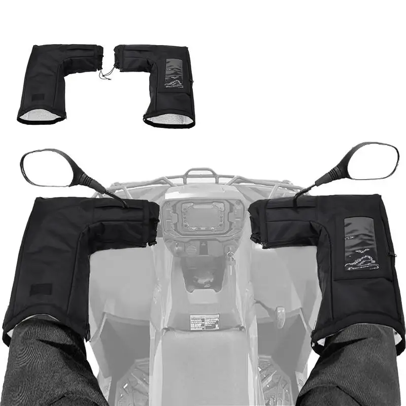 

Snowmobile Winter Muffs MotorcycleHandlebar Mittens Handle Grip Gloves Waterproof Windproof Guard Hand Thermal Cover accessories