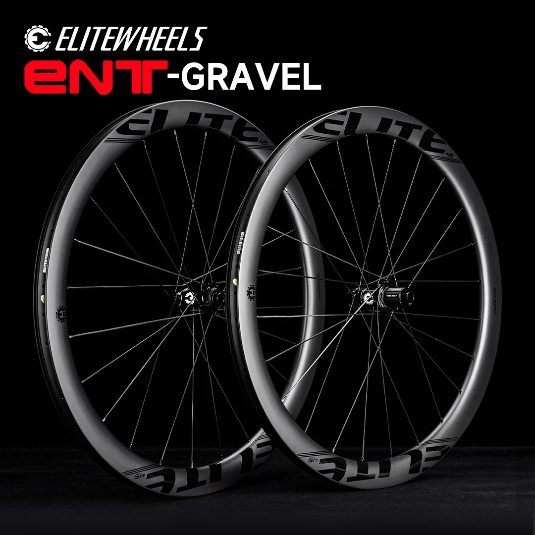 Paire De Roues Carbone 700C Pour Vélo Gravel/route - Frein à Disque, Jantes Clincher Tubeless Ready - Neuf