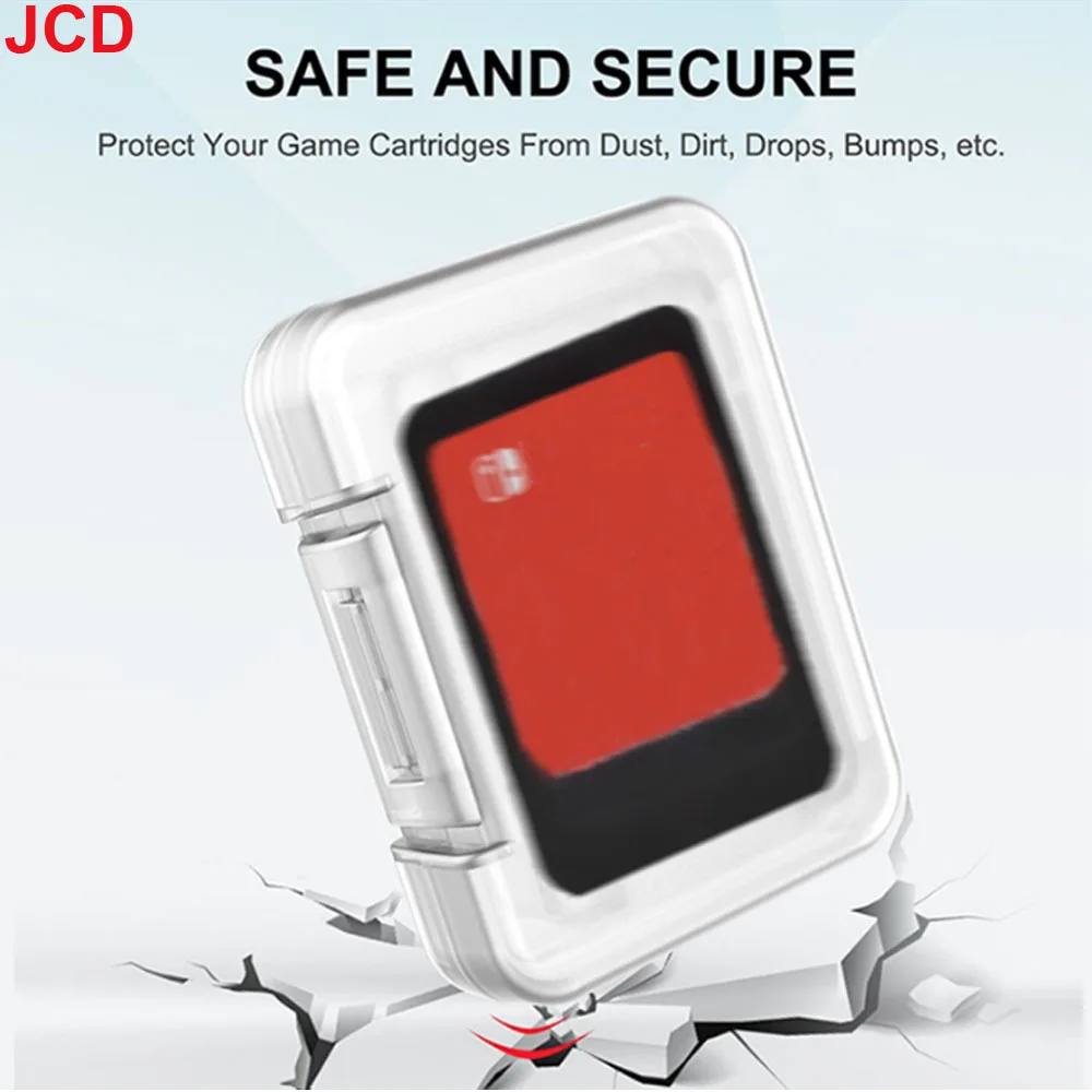 10pc Portable Single Game Card Storage Protective Clear Box