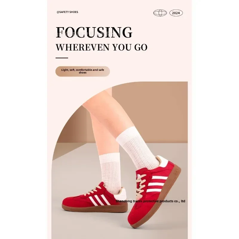 New steel toe canvas breathable and durable protective shoes 6