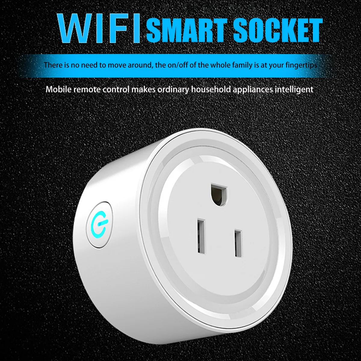 Smart Socket 10A 1100W 2.4GHZ WiFi SocketTimer Function Remote Control Voice Control US Power Outlet Intelligent Socket