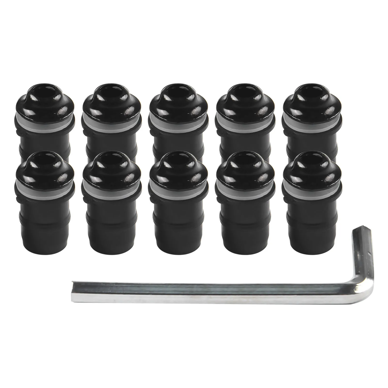 

Black 10pcs M5 Motorcycle Windshield Bolts Screws Nut Fastener Kit Windscreen Motorcycle Windshield 5MM Screw Accessories