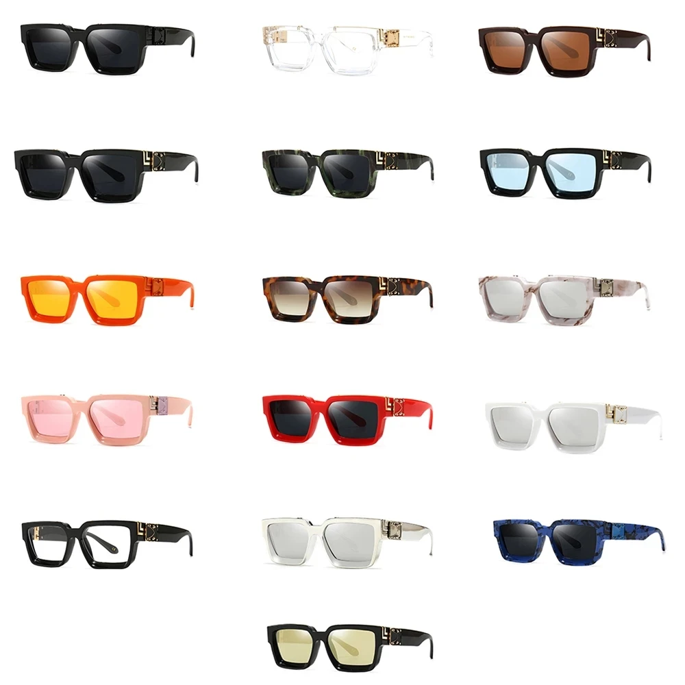 Oversized Sunglasses Designer Men Women Thick Frame Reggaeton