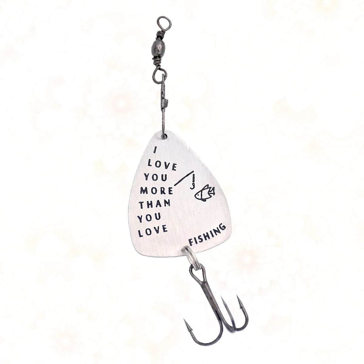

Fishing Lure Keychain Key Ring with Than You Love Fishing Pattern for Couple Girlfirend Birthday Gifts
