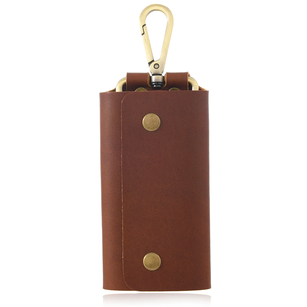 Premium Genuine Leather Key Organizer and Storage Wallet