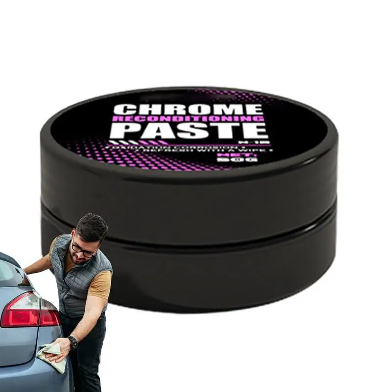 50g Chrome Repair Paste car Window Door & Bad​ge Metal Polish & Rust Remover All-Purpose Car Care Chrome Shine Polish