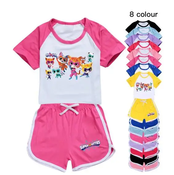 

Детский комплект из футболки и брюк, на лето