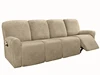 1/2/3/4 Seater Soft Velvet Recliner Sofa Cover Relax Armchair Slipcover Solid Color Sofa Protector for home Living Room 6
