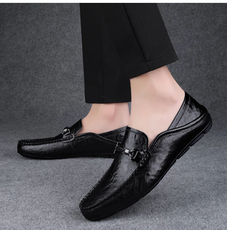 Slip On Leather Casual Shoes Men Loafers Spring Summer Big Size 48 49 Mocasines Hombre Loafer