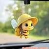 Cute Little Wasp Car Rear View Mirror Holder, Bee Car Hanging Ornament, A Gift for Bee Lovers, Automotive Interior Decorations 1