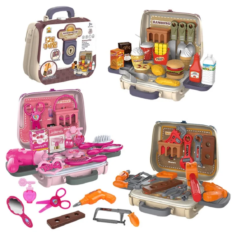 Children's backpack toy disassembly and repair boy simulation home repair tool