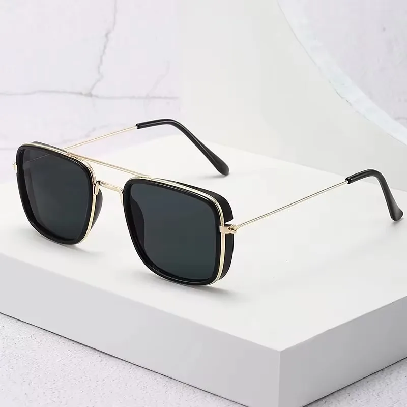 Fashion metal small square frame Korean glasses Retro sunglasses UV protection lenses Car sunglasses 9028 vintage sunglasses driving glasses