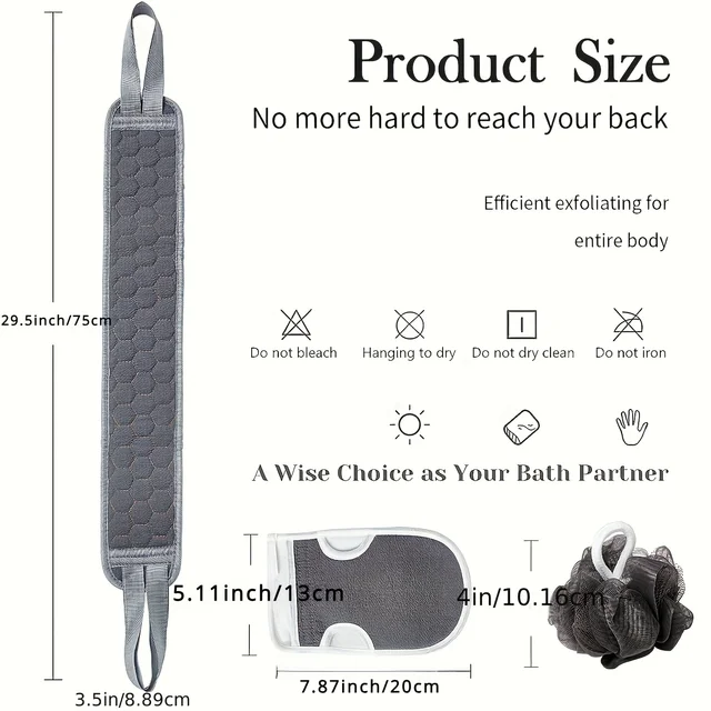 Silicone Bath Body Scrubber 4