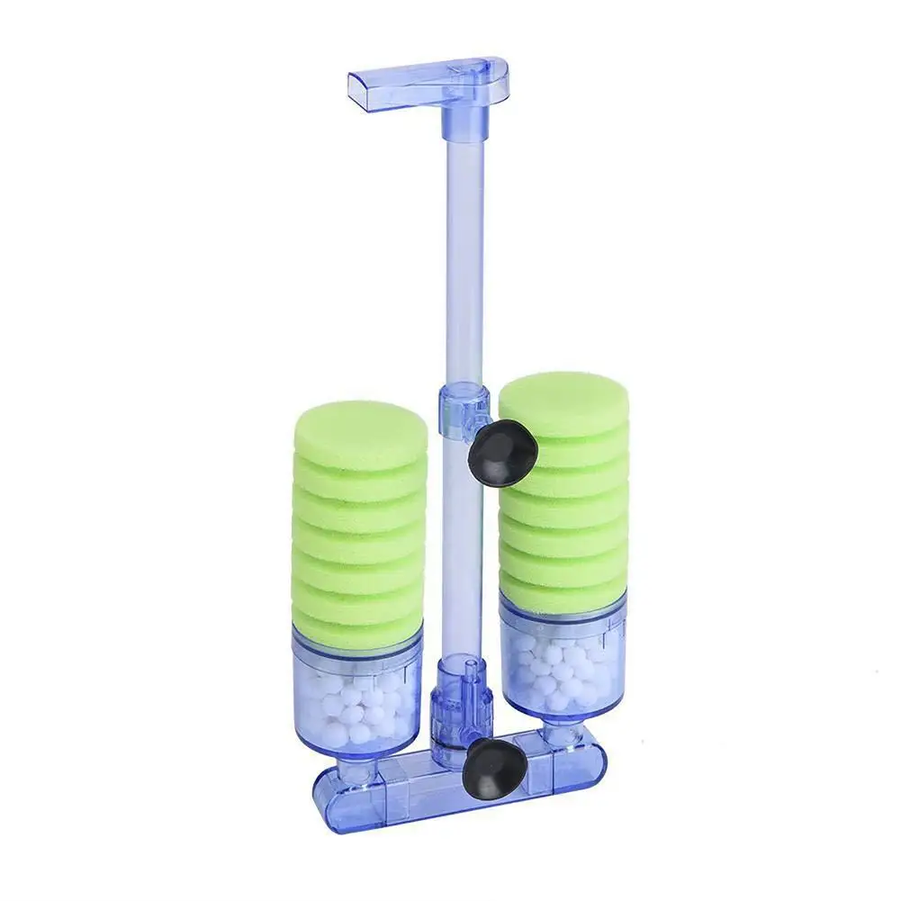 Aquarium Biochemical Sponge Filter Practical Fish Tank Filter Air Pump Water Purifier For Saltwater Freshwater Fish Tank With Fi