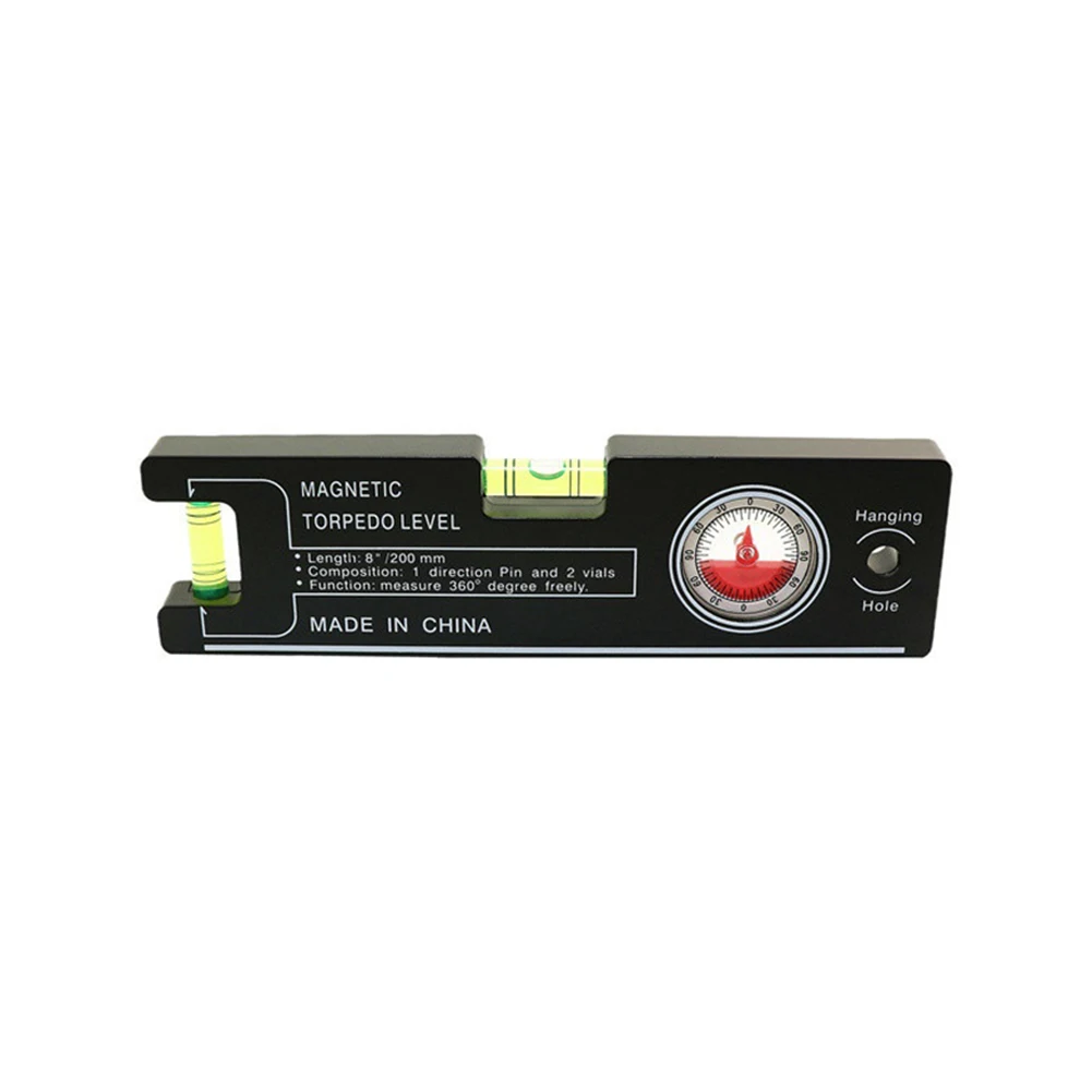 Precision Angle Finder with Integrated Bubble Level for Accurate Measurement and Alignment