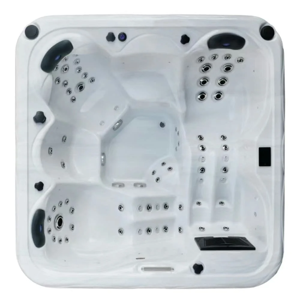 CE Approved Balboa System US Acrylic Massage Spa Tub 5 Person Whirlpool Outdoor Spa Deluxe Garden Hot Tub With 2 Lounger 2