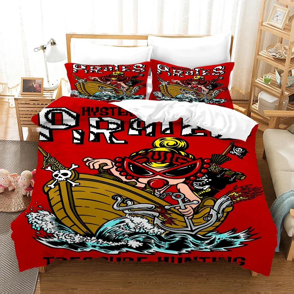 3D ヒステリックミニ布団カバー 枕カバー付き 寝具セット シングル