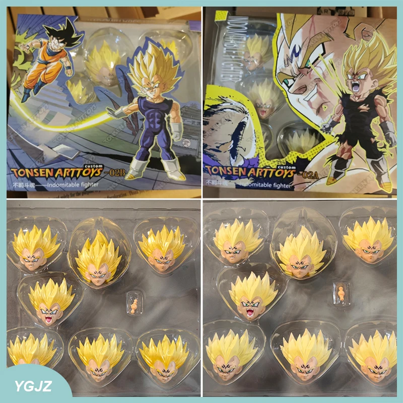 

Tonsenarttoys Dragon Ball Z Action Figure Cabeza Vegeta Majin Head Face Accessory Anime Figures Figurine Statue Model Dolls Toys