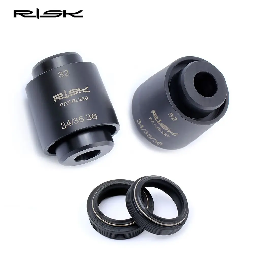 

RISK Mountain Bike Suspension Front Fork Oil Seal Dust Seal Installation Tool 32/34/35/36mm MTB Bicycle Shock Absorb Fork RL220