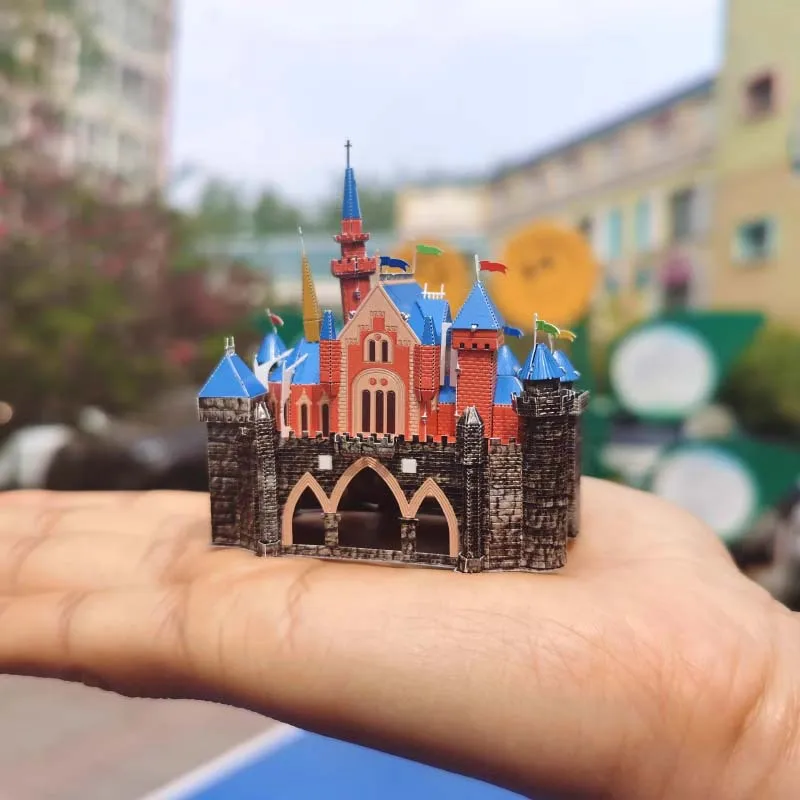 

Цельнометаллическая сборка из нержавеющей стали Metalhead, 3d-модель, безклеевая трехмерная головоломка, замок красавицы для сна