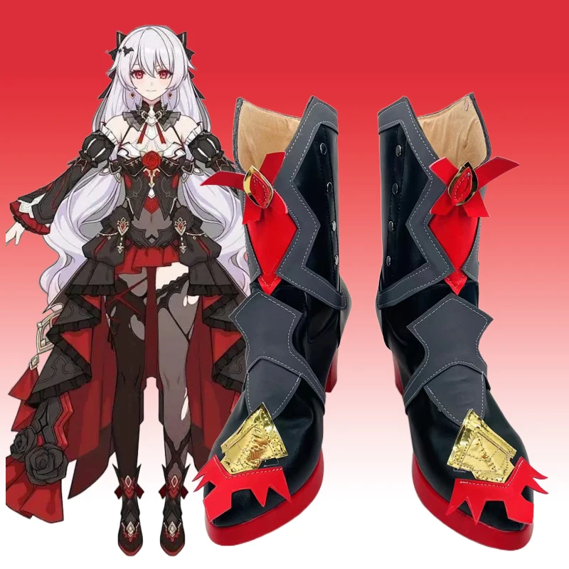 

Обувь для косплея Theresa, обувь для косплея Honkai, обувь на заказ, Хэллоуин, аксессуары для косплея, аксессуары для ролевых игр