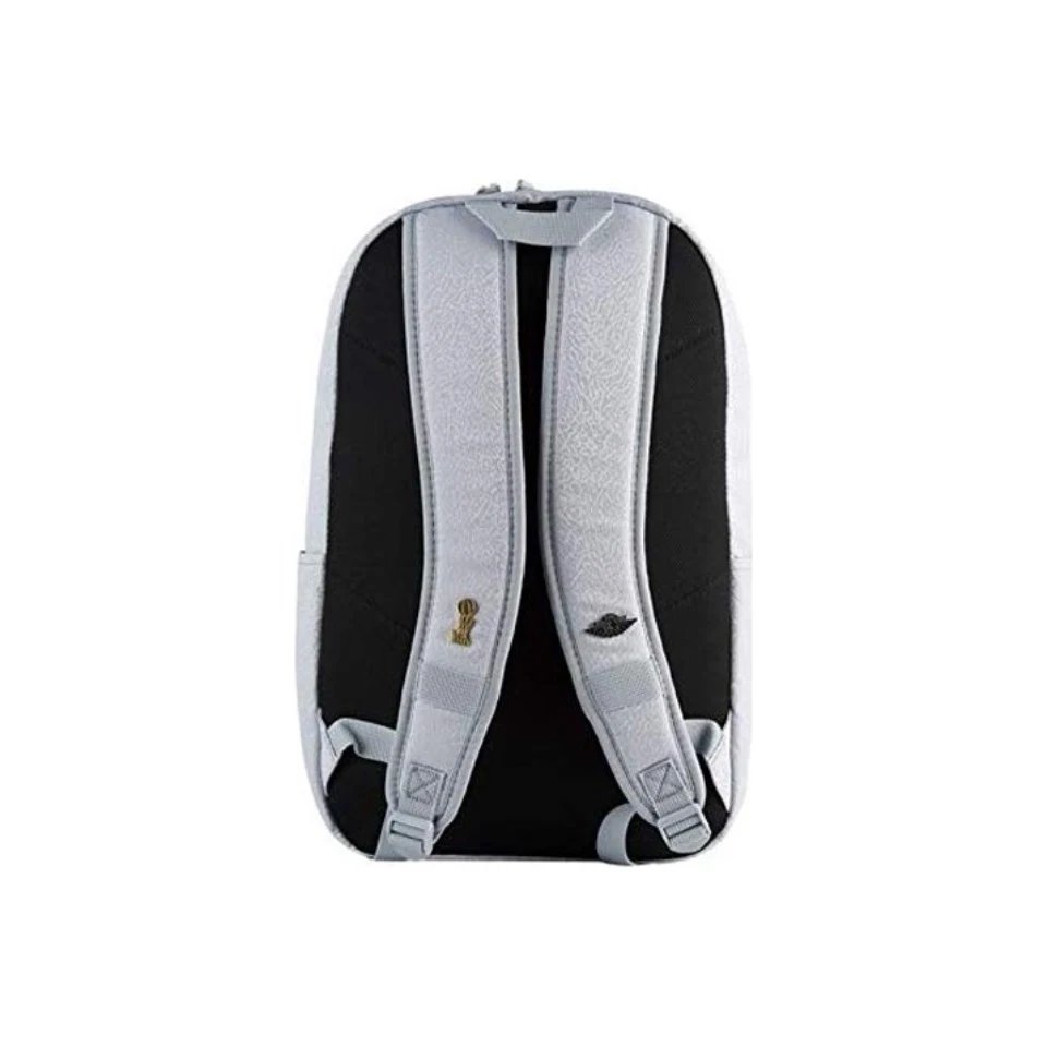 Original Air Jordan Backpack White Flower Grey School Laptop Zipper Bag Unisex Casual Large-capacity Size 9A0090-G3A