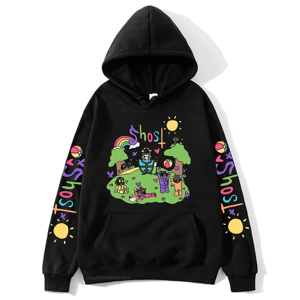 Ghost Music Band Graphic Hoodies Long Sleeve Mens Sweatshirts Hooded Streetwear Women Casual Male Kawaii Cartoon Top Y2k Clothes