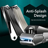 Foldable Portable Stainless Steel Nail Toe Cutter Trimmer Scissor Anti-nail Splash Bevel Cut Design Manicure Pedicure Tools 1