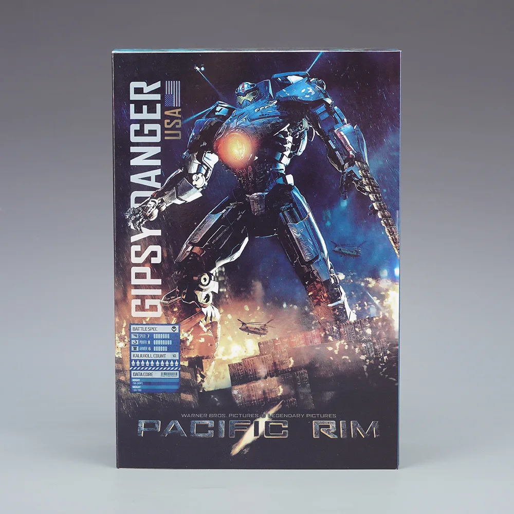 Pacific Rim Deluxe Light Edition Gipsy Danger Action Figure Limited Movable Obsidian Fury Mecha Model Children Birthday Gift