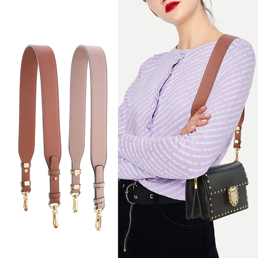 

14 Colors Vintage PU Leather Detachable Adjustable Handbag Strap Shoulder Bag Parts Replacement Bags Strap Wide Shoulder Strap