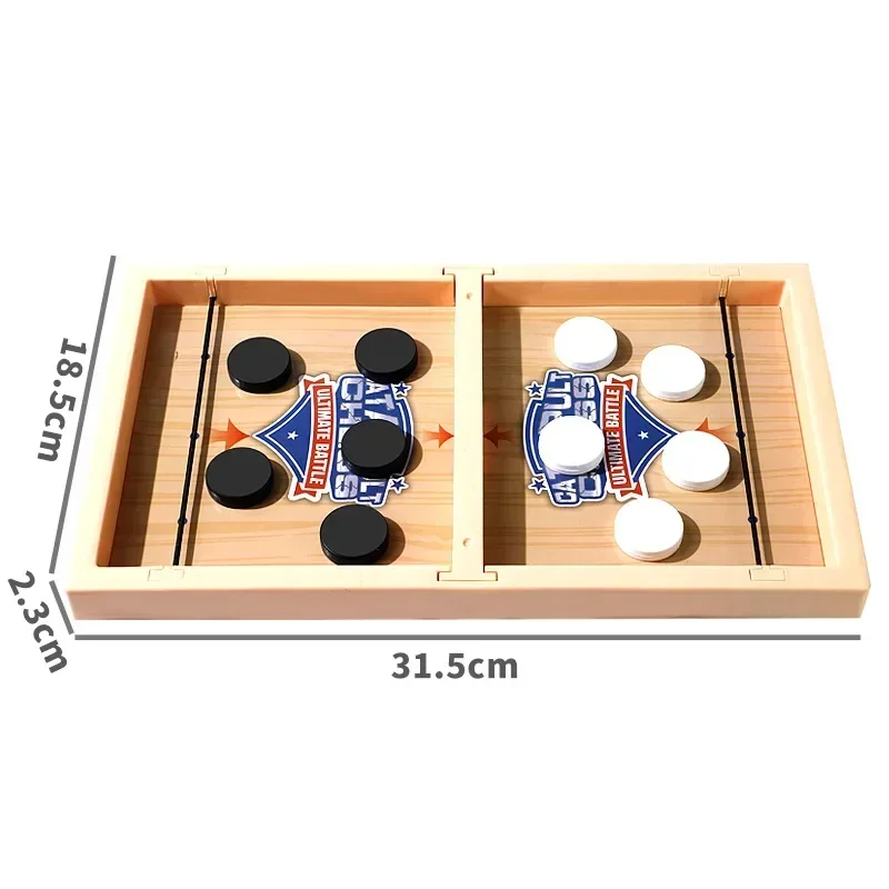 Table Hockey Paced Sling Puck Board Game Fast Sling Puck Winner Party Game Adult Child Family Game Desktop Battle Board Toys New