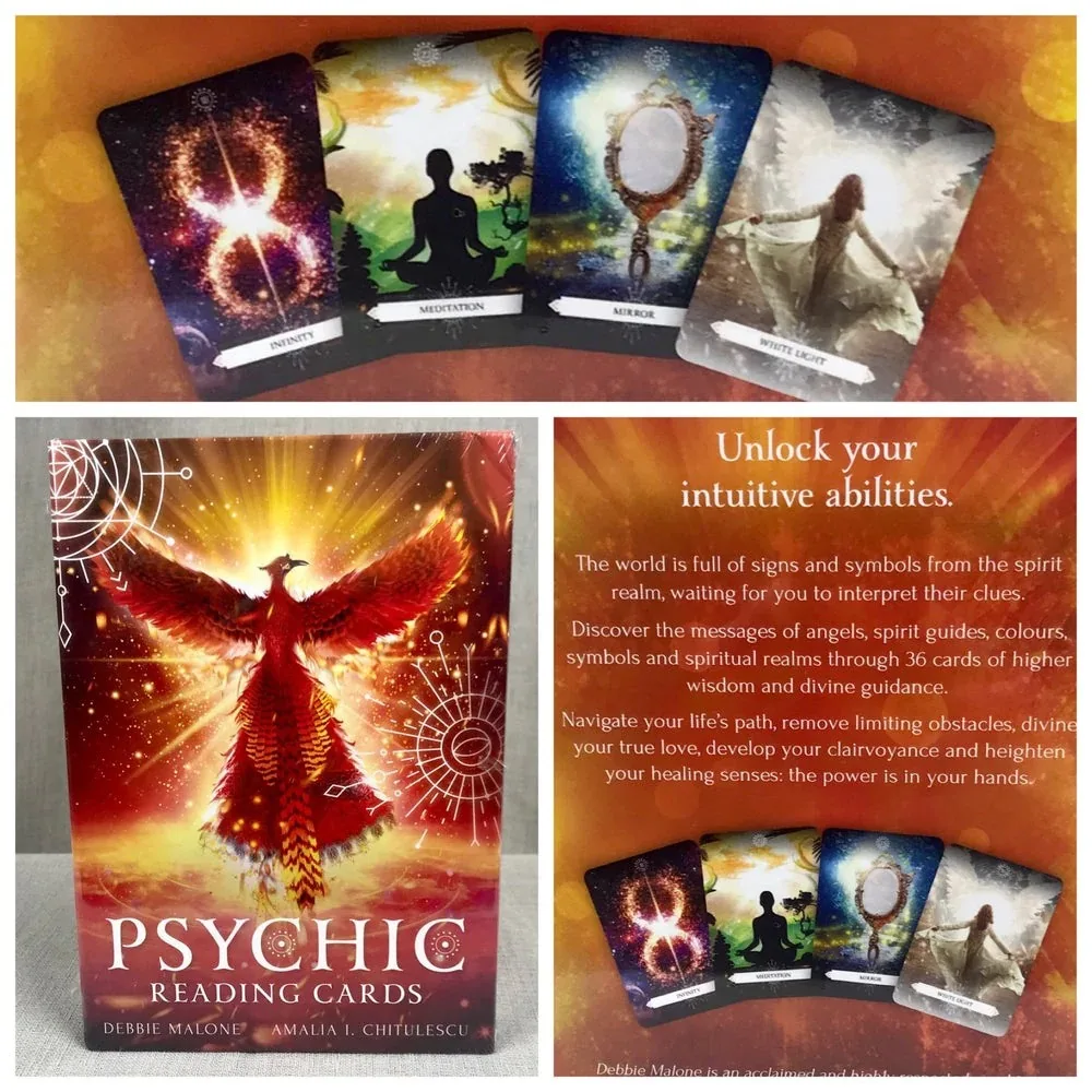 36 Pcs Cards Psychic Reading Cards: Awaken Your Psychic Abilities 10.4*7.3cm