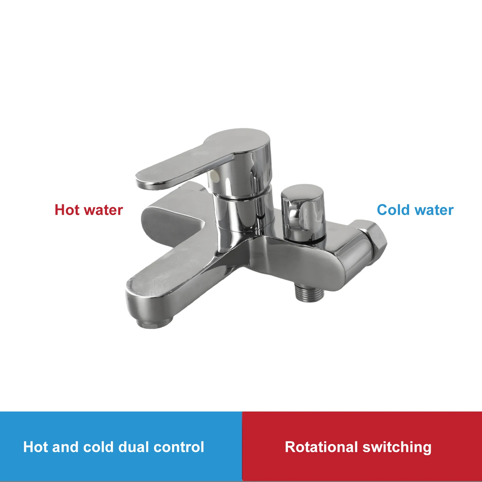 

Bathroom Triple Shower Faucet Hot And Cold Water Bath Mixer Bathtub Tap Brass For Bathroom Splitter Bath Shower Basin
