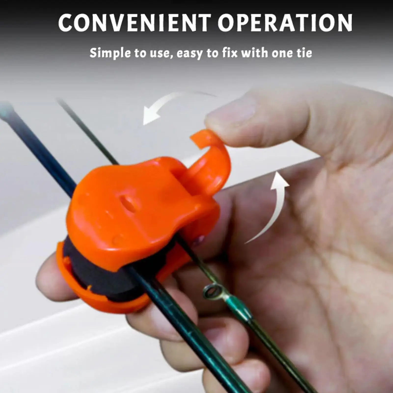 2pcs  Silicone Fishing Rod Holder Ball Straps 5 Hole Lightweight Fishing Tackle Ties Organizer Storage Racks Fishing Accessories