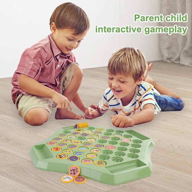 Animal Flip Chess Memory Chess Game Animal Flip Chess Cognitive Memory Board Game For Kids Family 2