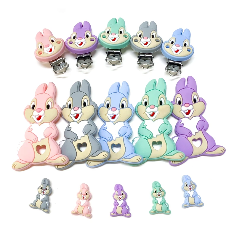 1/3/10pcs Silicone Panpantu Pacifier Clip Pacifier Chain Pacifier Accessories Teether Clip Baby Silicone Accessories Pacifier Chain Holder Soother Nursing Clips BPA Free Chain