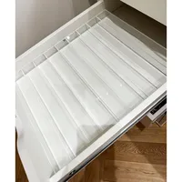 Acrylic Nail Polish Organizer Drawer Storage Box - Clear Multi-Compartment Cosmetic Display Case, Makeup Organizer 1