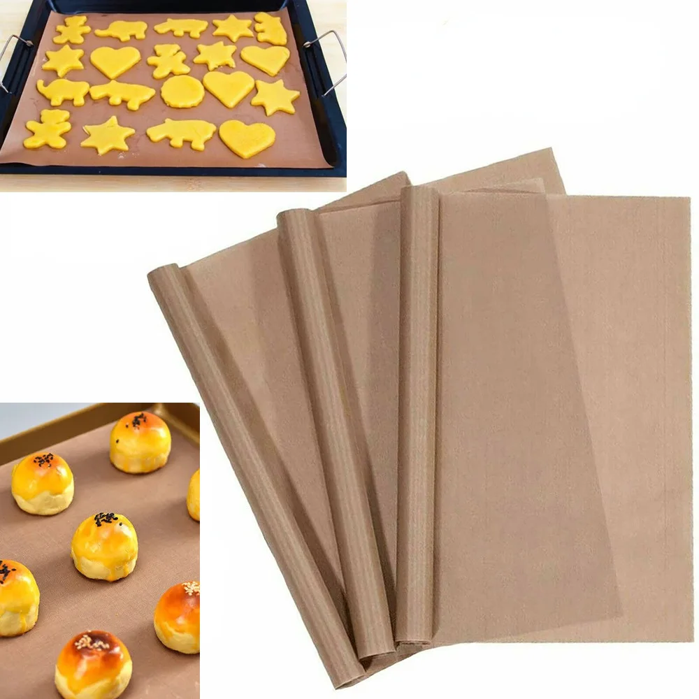 3PCS 30*40cm Resuable Resistant Oven Liner Sheet Baking Mat Sheet