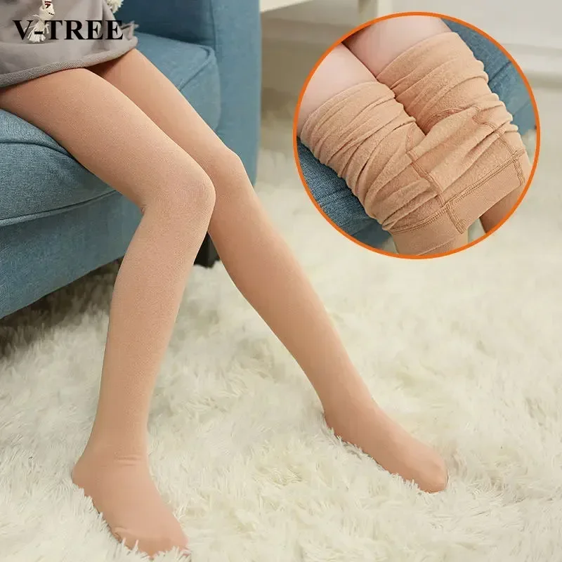 Winter Girls Stocking Thicken Tight For Girls Fleece ...