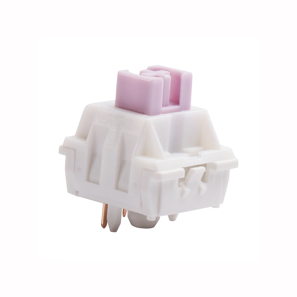 

JWICK Poi Milk Purple Switch 67g JWK Tactile 5Pin For Mechanical Keyboard 60mPOM PA66Gold Plated Spring Trigger pressure70gf