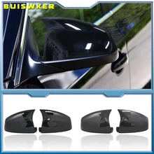 

Carbon Fiber Pattern Replacement Horn caps for BMW 5 6 7 serie F01 F02 F03 F04 F06 F07 F10 F11 F12 F13 Mirror Cover Car styling