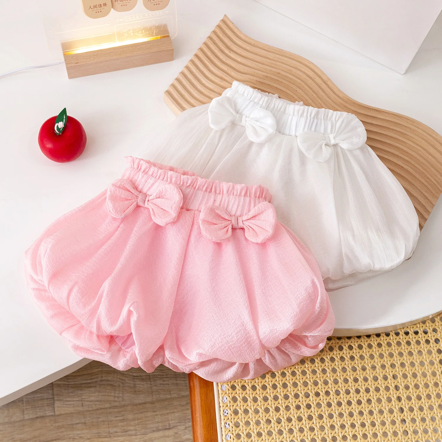 Kids Shorts Bow Bract Shorts For Girls Soild Cute Baby Pants Toddler Summer Clothes children clothing For Girls