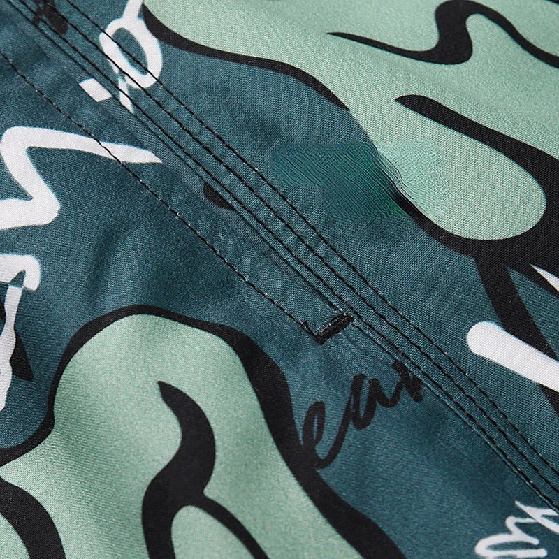 2022 Summer New Men short Men Fashion Beachwear Print Quick Dry Shorts Drawstring Sportwear Mens Shorts